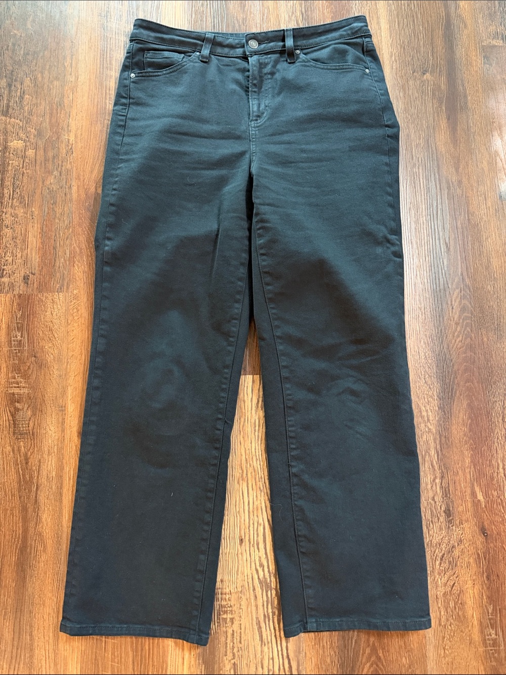 Chico's Black High Rise Straight-Leg Jeans Size 1.5